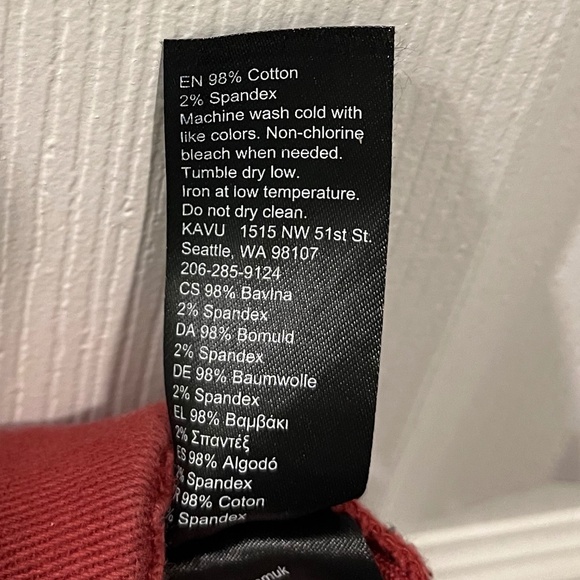 Kavu Women's Patcho Shorts in Red (XXS) - Picture 6 of 6